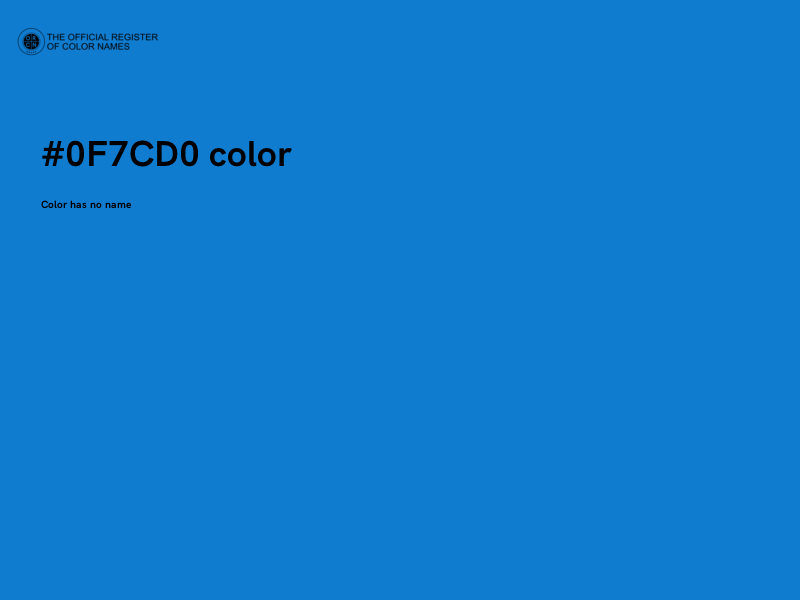 #0F7CD0 color image