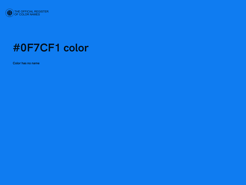 #0F7CF1 color image