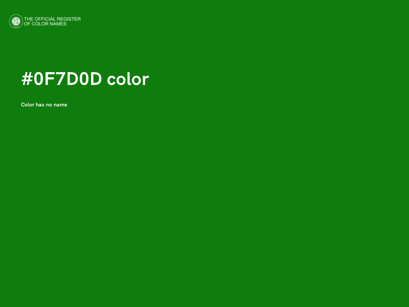 #0F7D0D color image