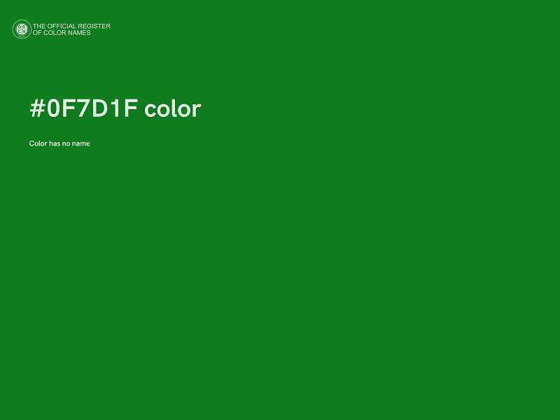 #0F7D1F color image