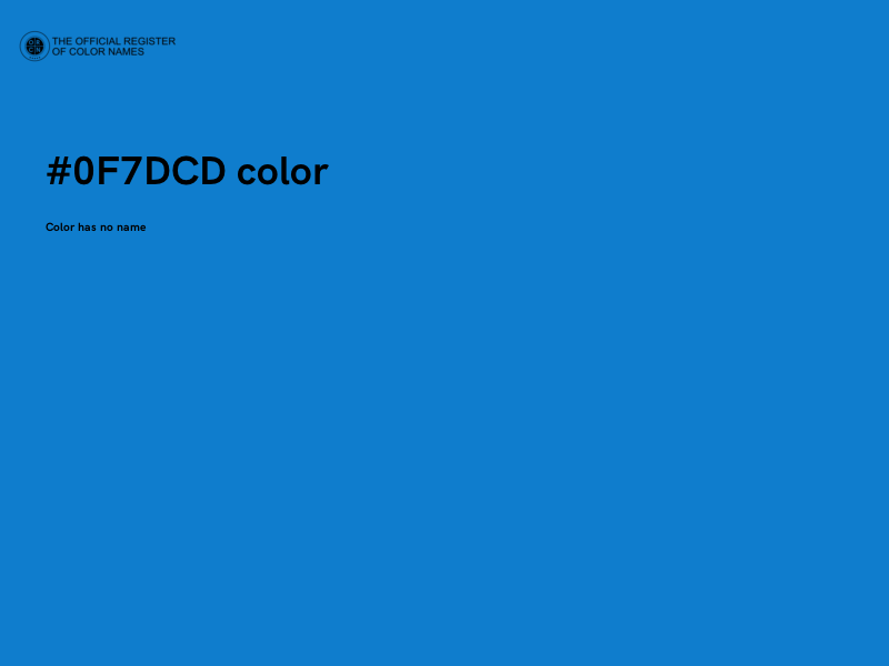 #0F7DCD color image