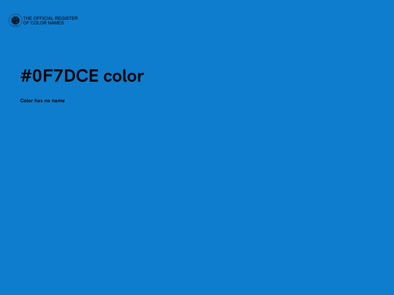 #0F7DCE color image