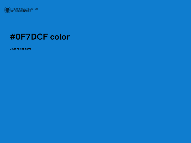 #0F7DCF color image