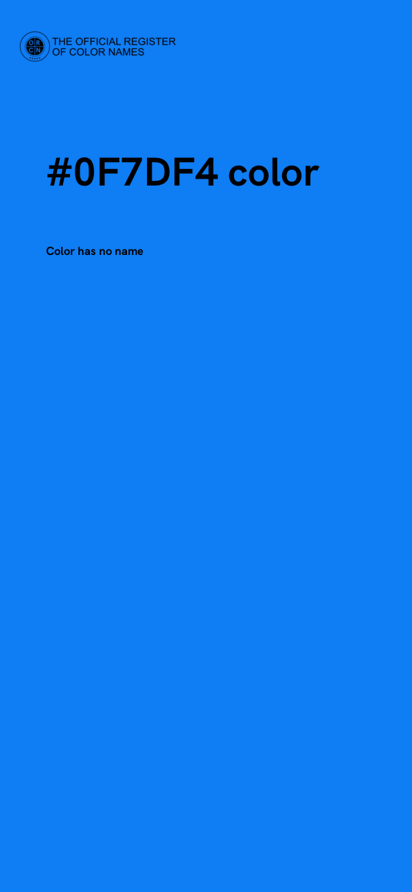 #0F7DF4 color image