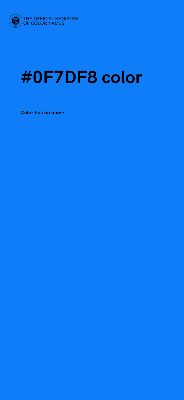 #0F7DF8 color image