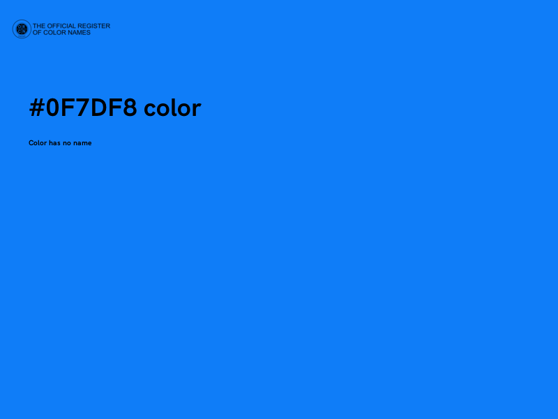 #0F7DF8 color image