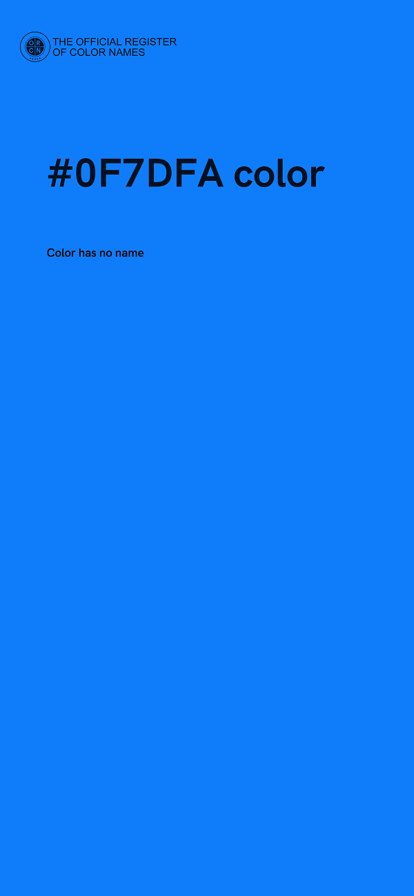 #0F7DFA color image