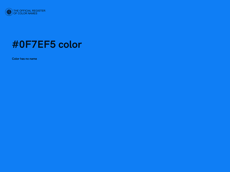 #0F7EF5 color image