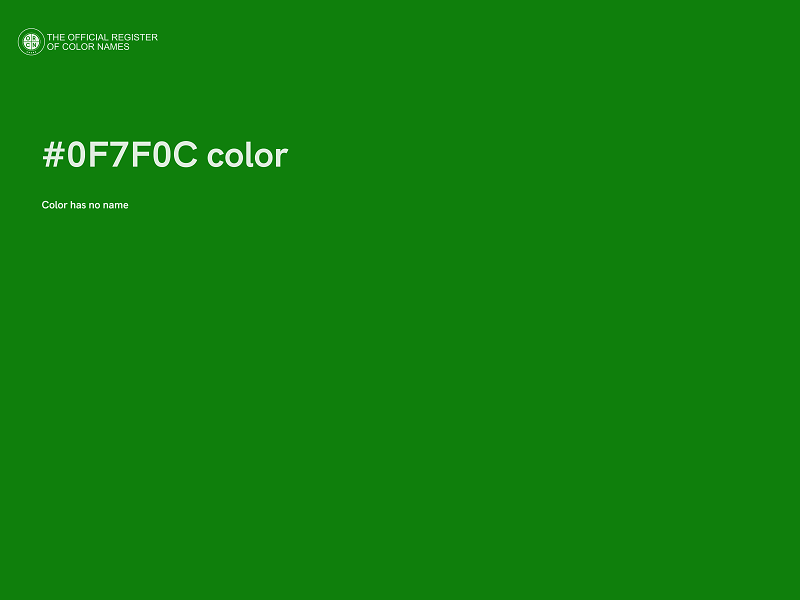 #0F7F0C color image