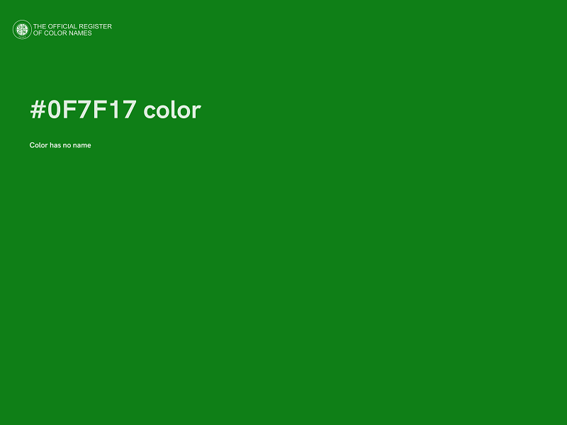 #0F7F17 color image
