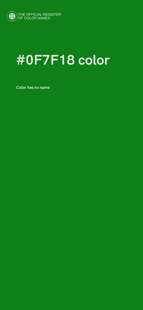 #0F7F18 color image