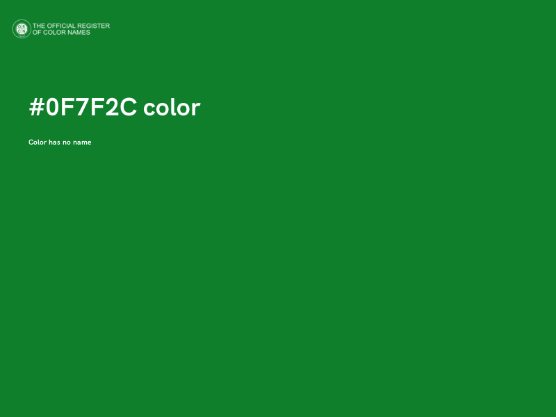#0F7F2C color image