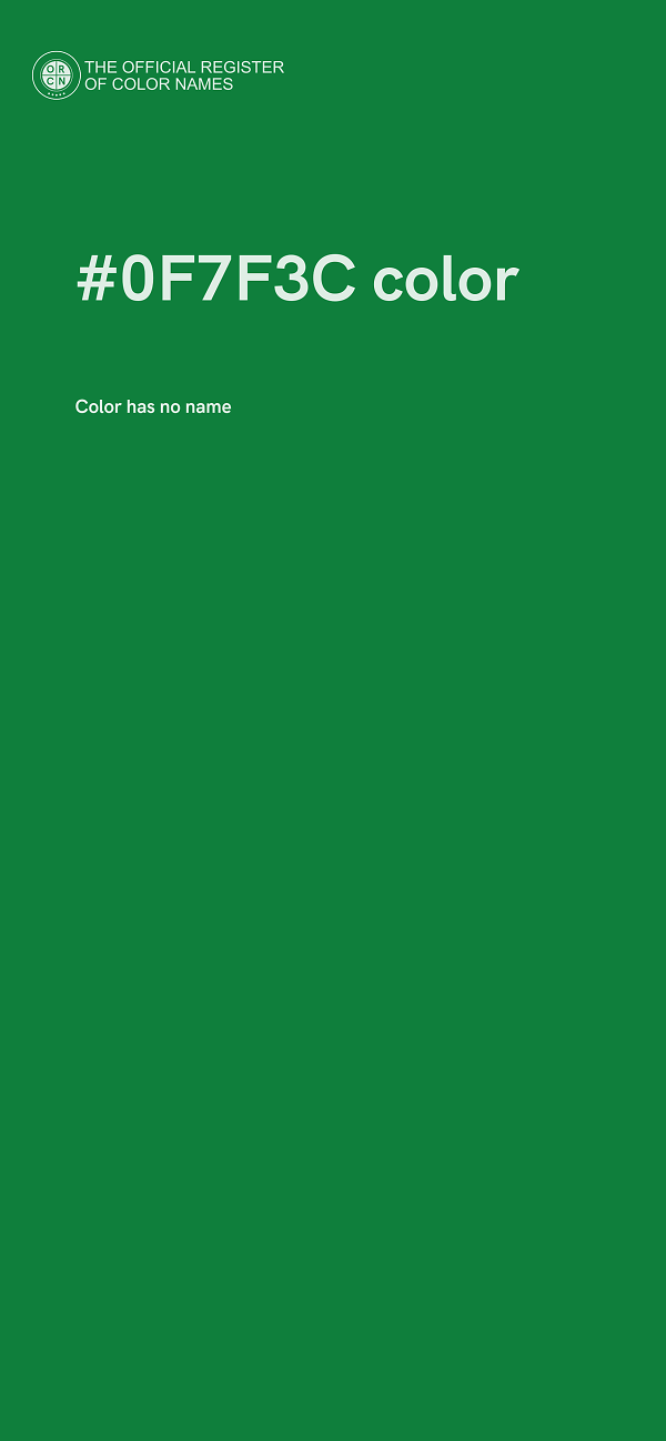 #0F7F3C color image