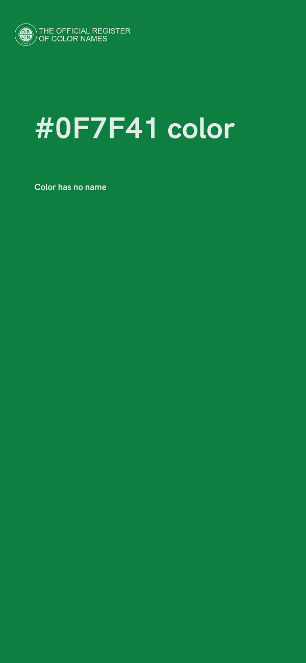 #0F7F41 color image