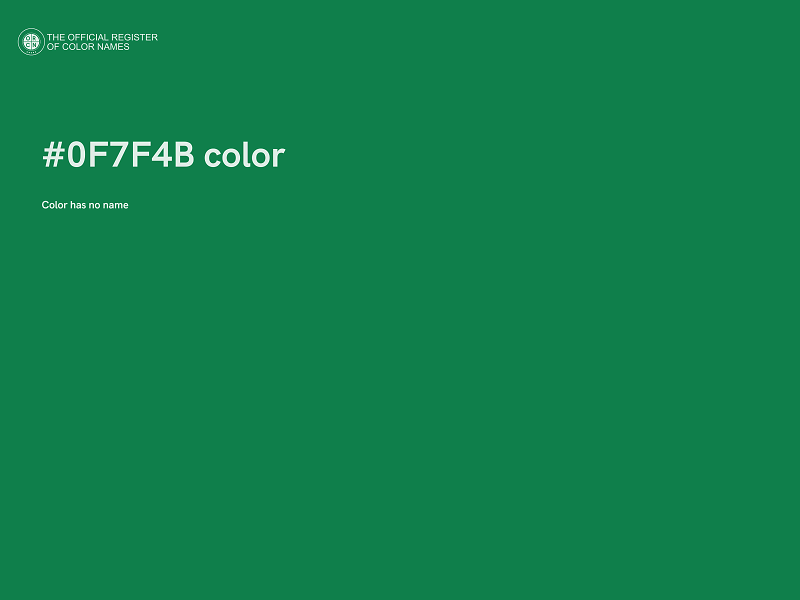 #0F7F4B color image