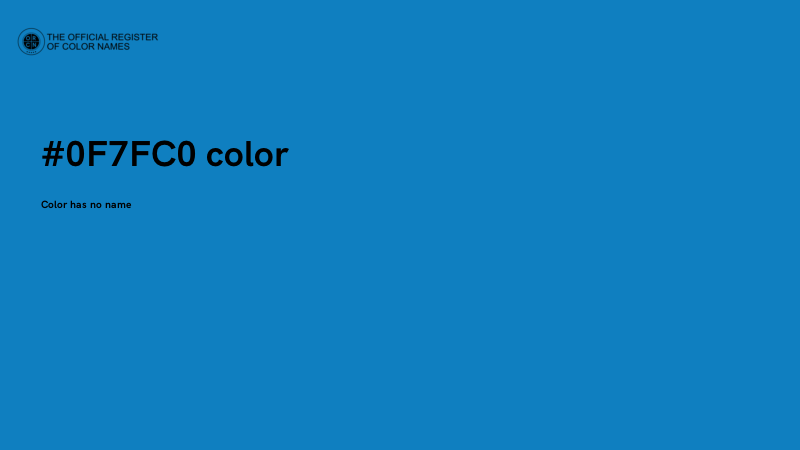 #0F7FC0 color image