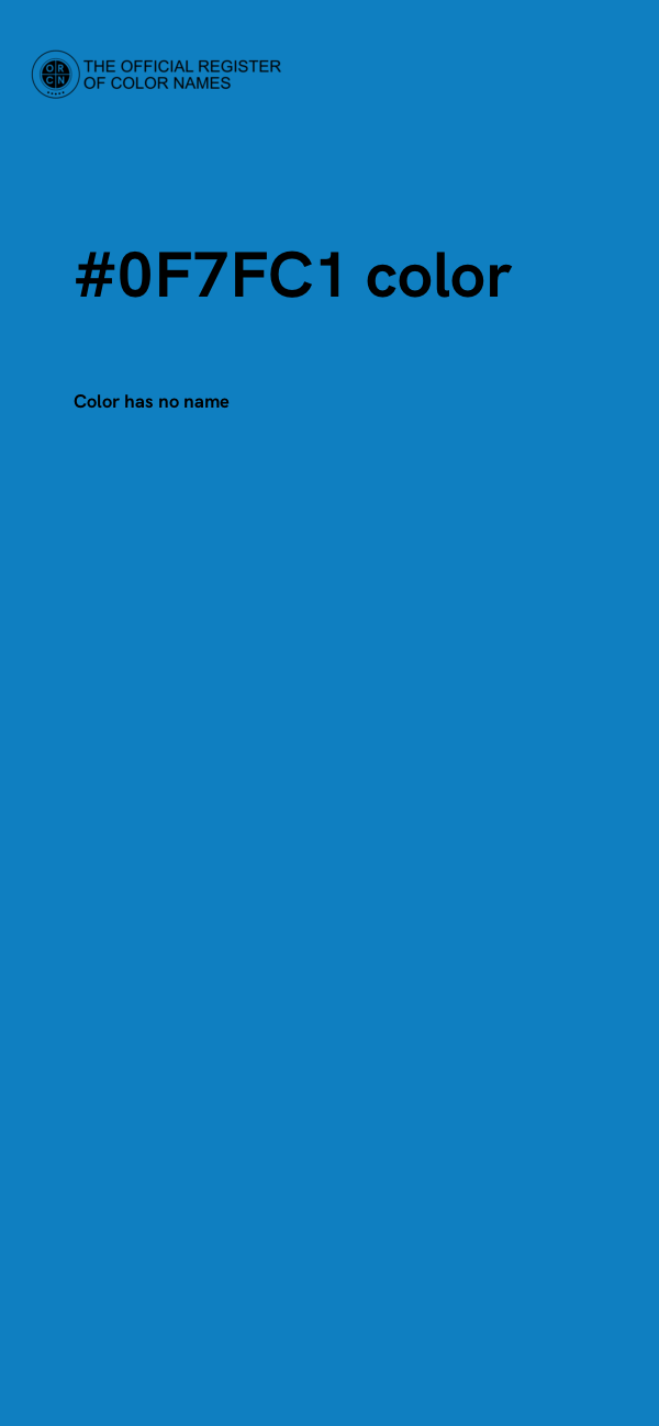 #0F7FC1 color image