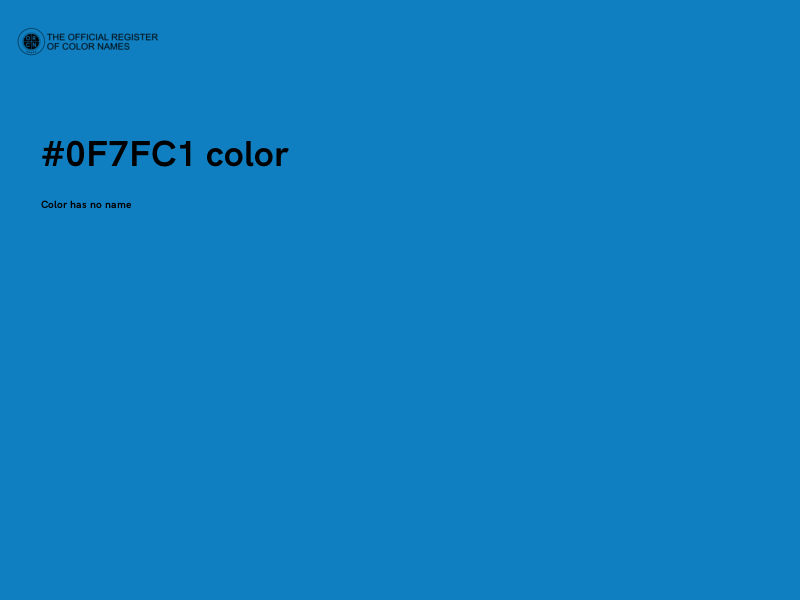 #0F7FC1 color image