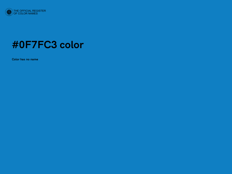 #0F7FC3 color image