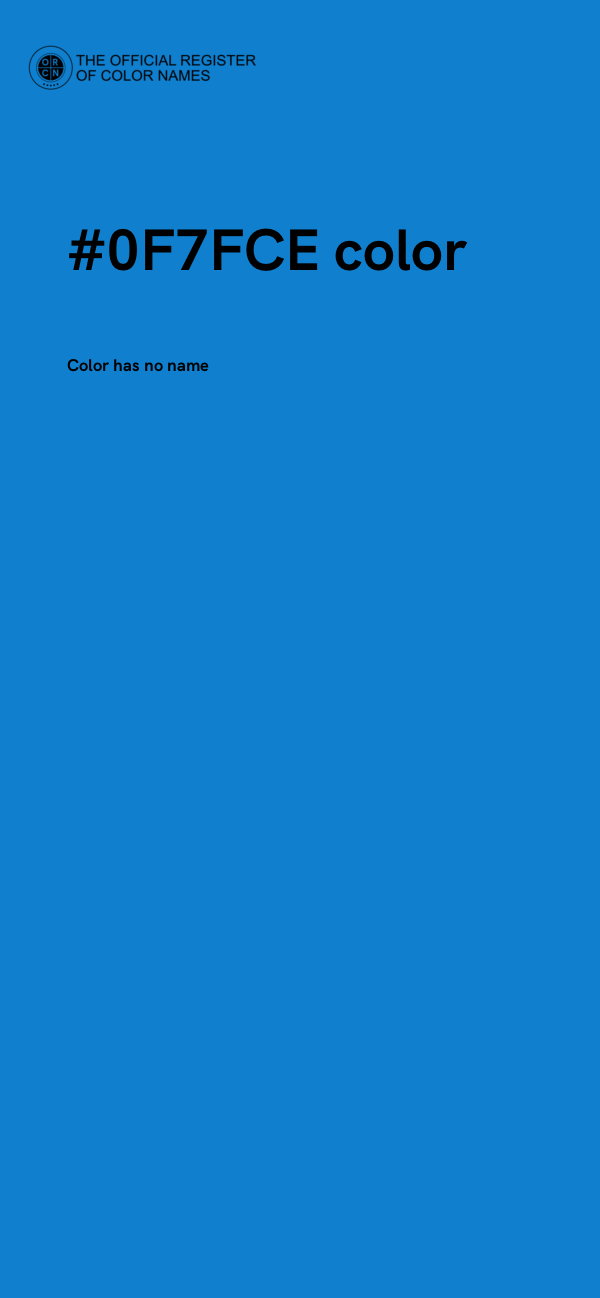 #0F7FCE color image