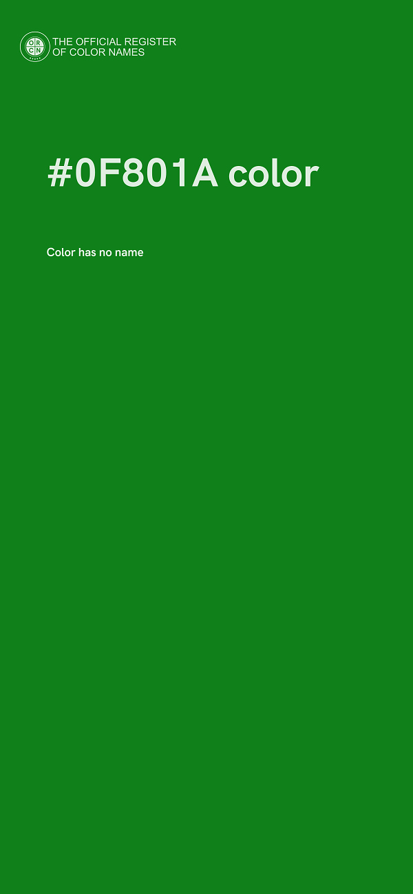 #0F801A color image