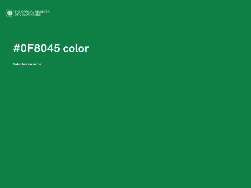 #0F8045 color image