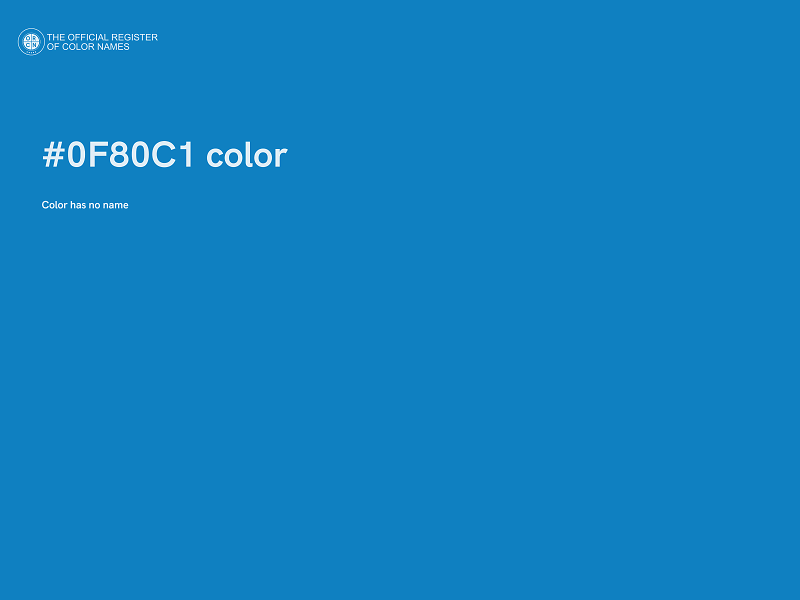 #0F80C1 color image