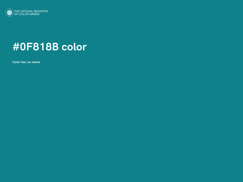 #0F818B color image