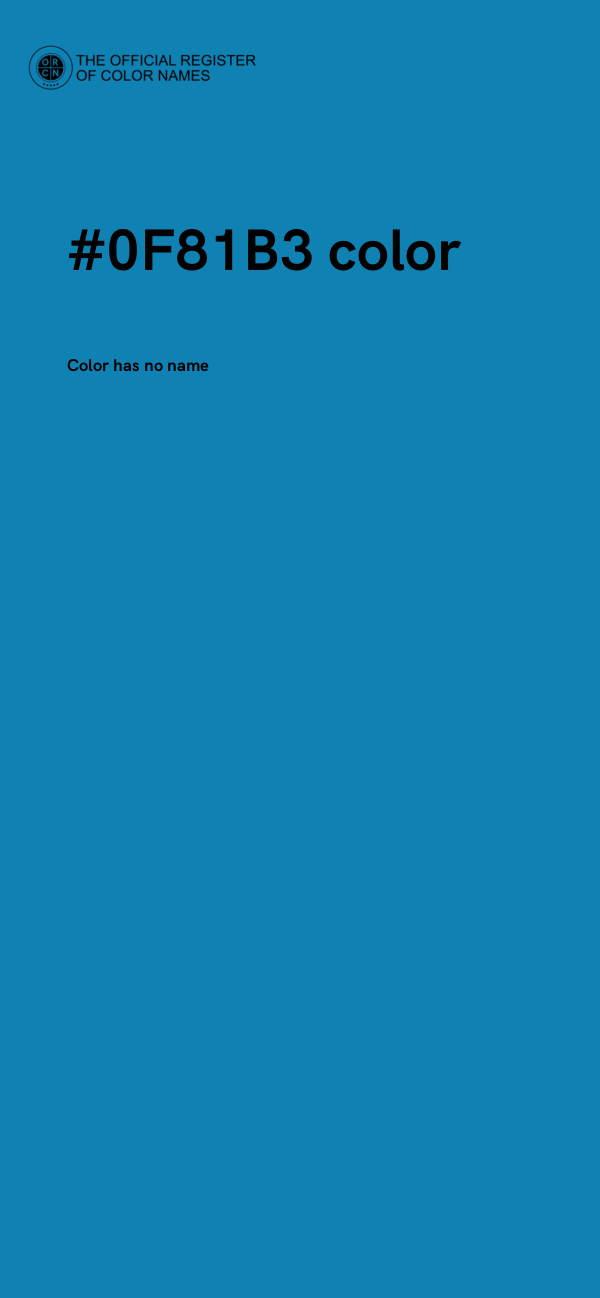 #0F81B3 color image