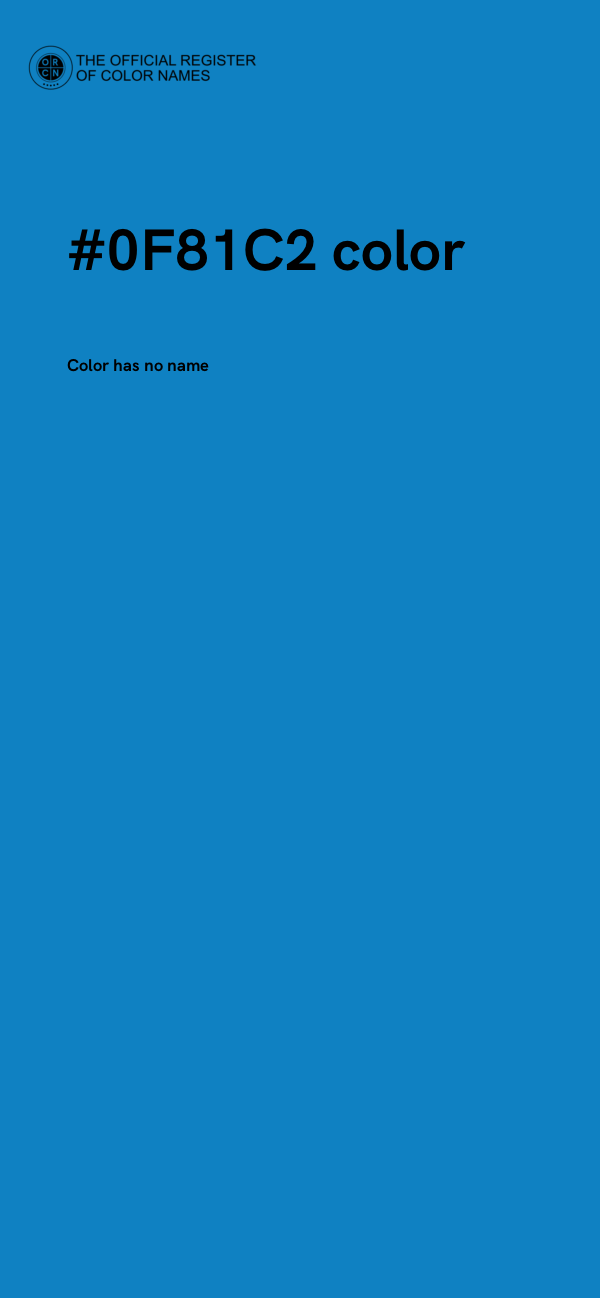 #0F81C2 color image