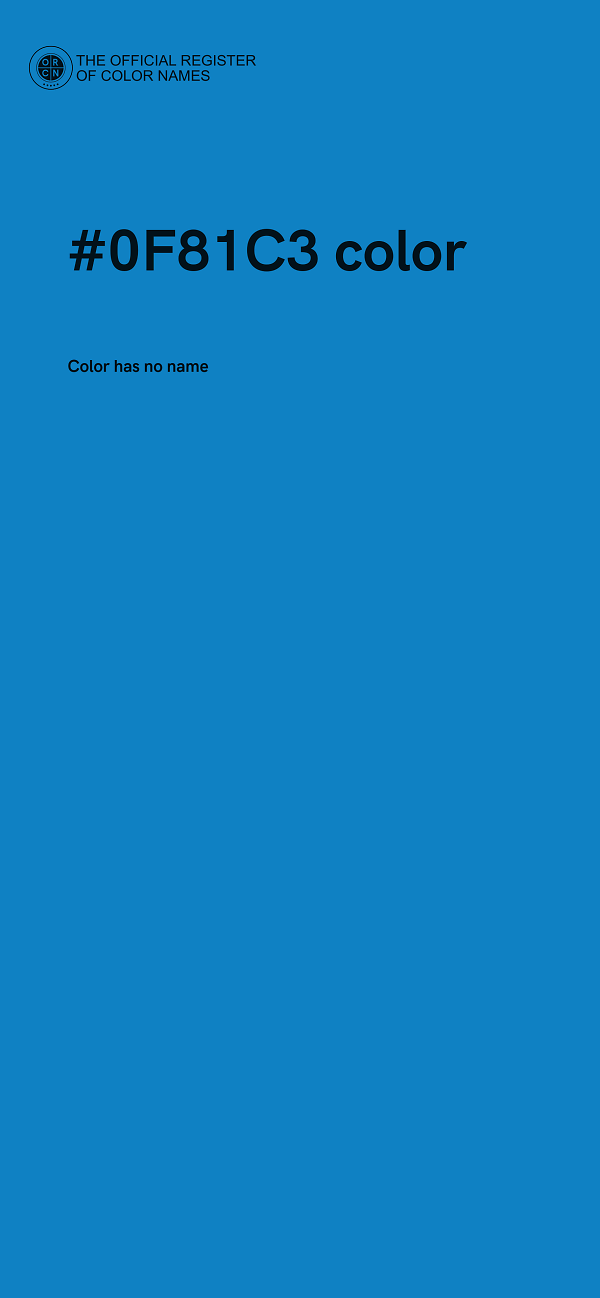 #0F81C3 color image