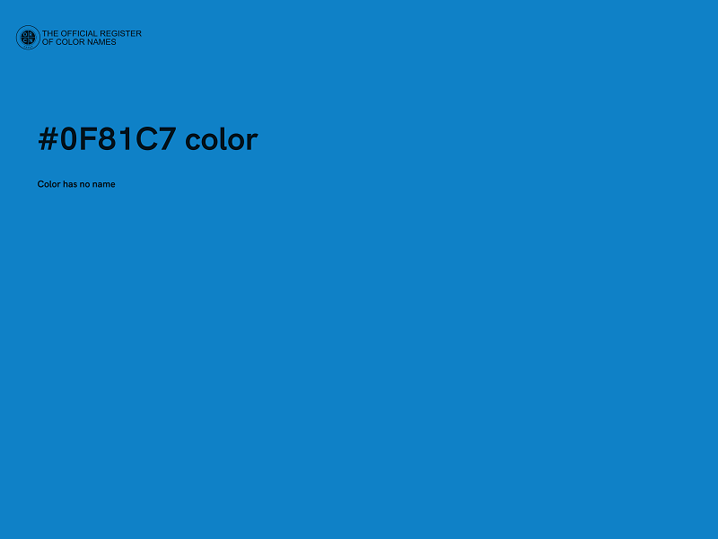 #0F81C7 color image