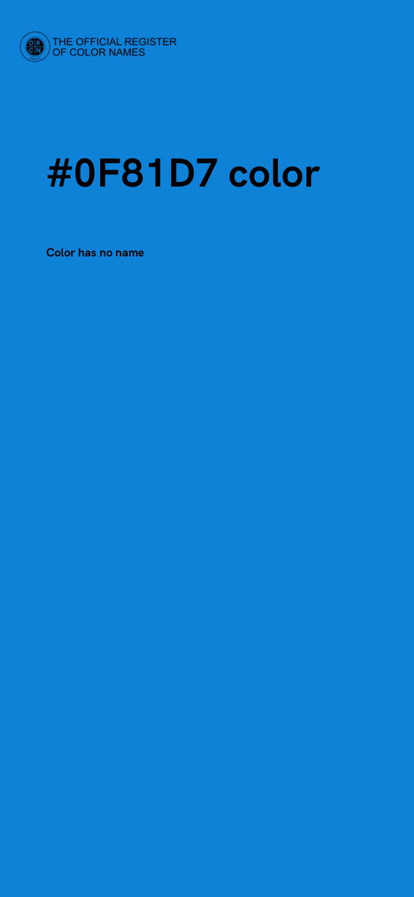#0F81D7 color image