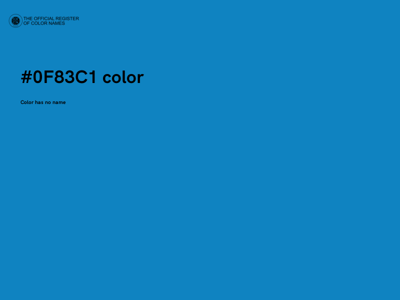 #0F83C1 color image