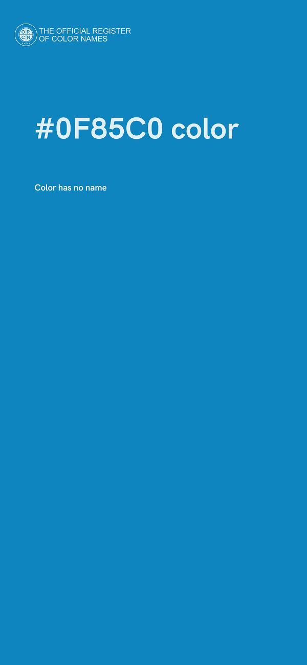 #0F85C0 color image