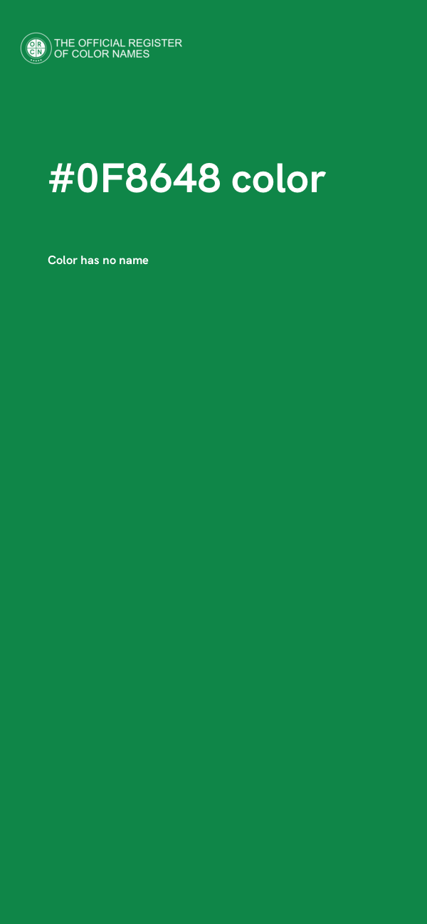 #0F8648 color image