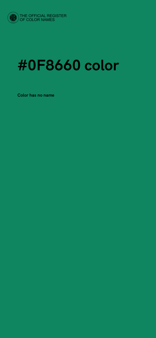#0F8660 color image