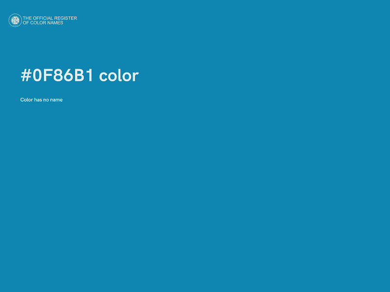 #0F86B1 color image