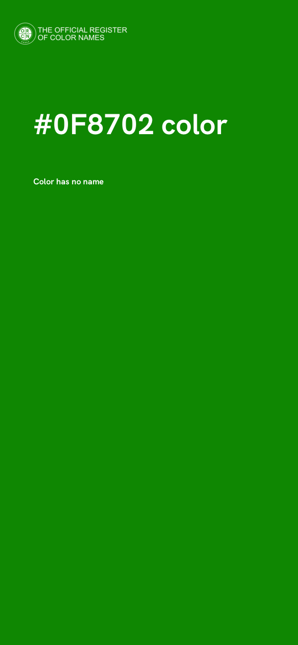 #0F8702 color image