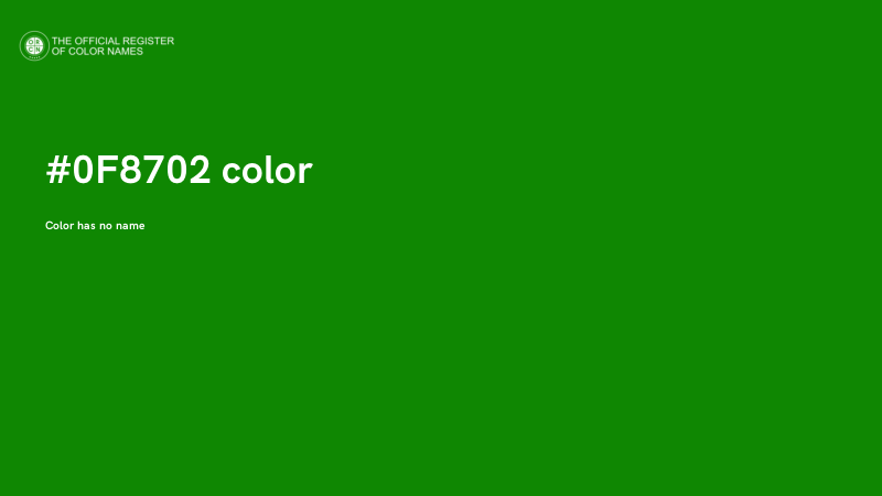 #0F8702 color image