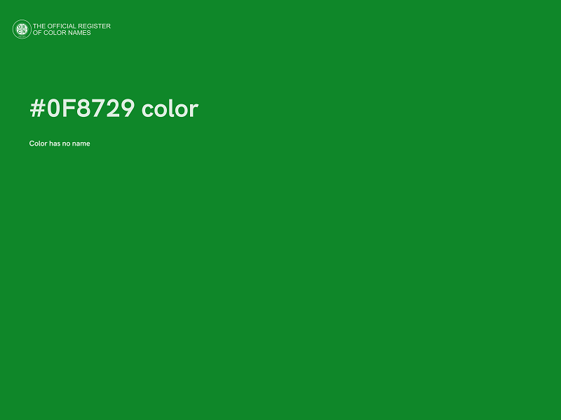 #0F8729 color image