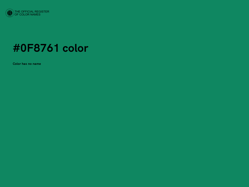 #0F8761 color image