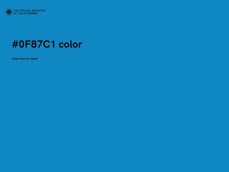 #0F87C1 color image
