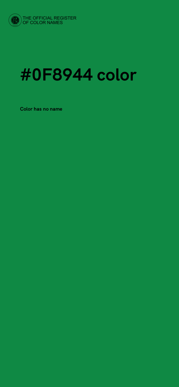 #0F8944 color image
