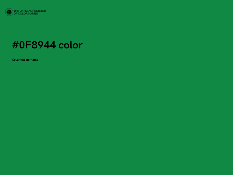 #0F8944 color image
