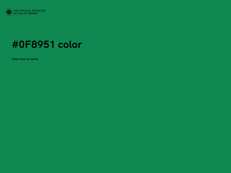 #0F8951 color image