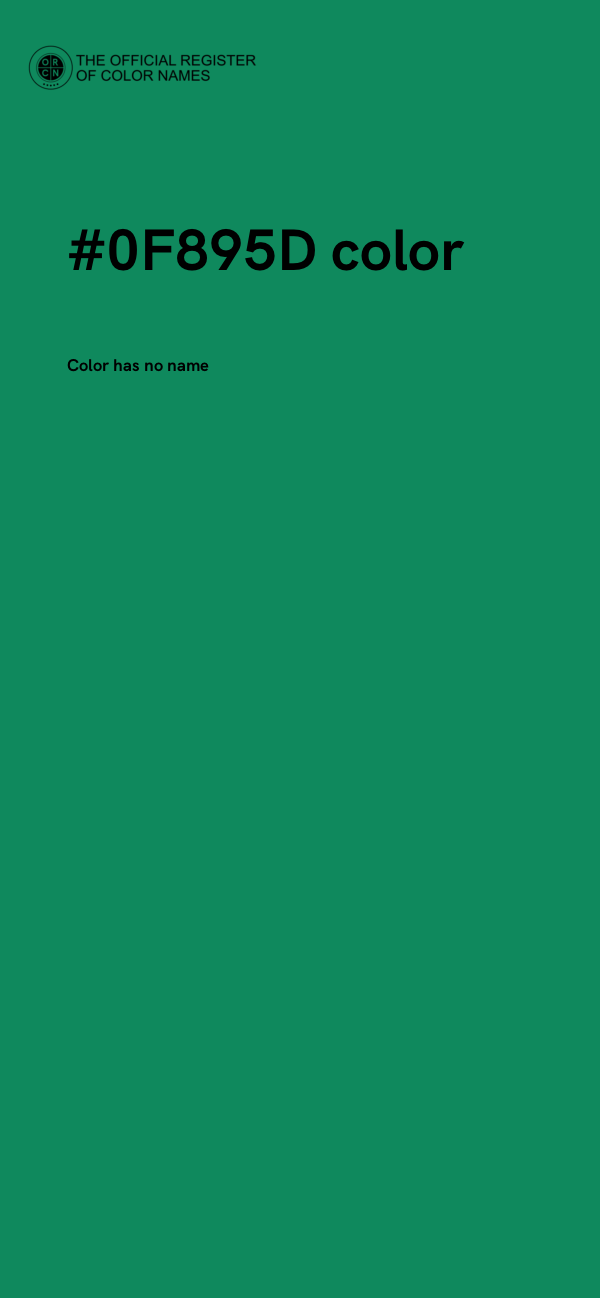 #0F895D color image