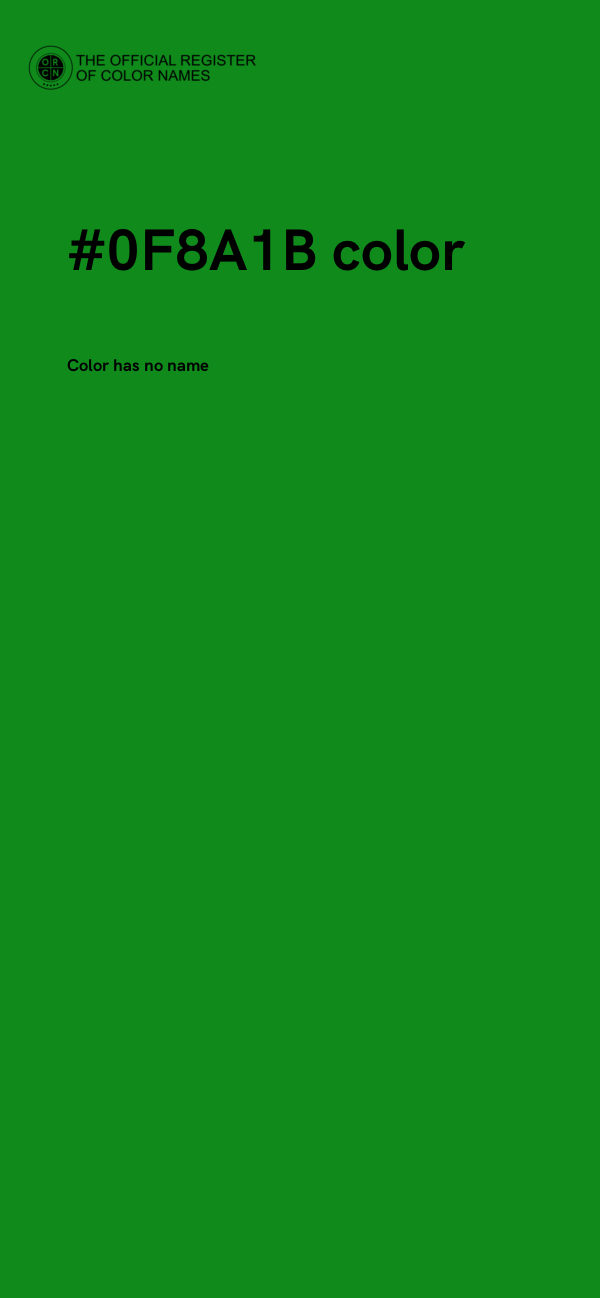 #0F8A1B color image
