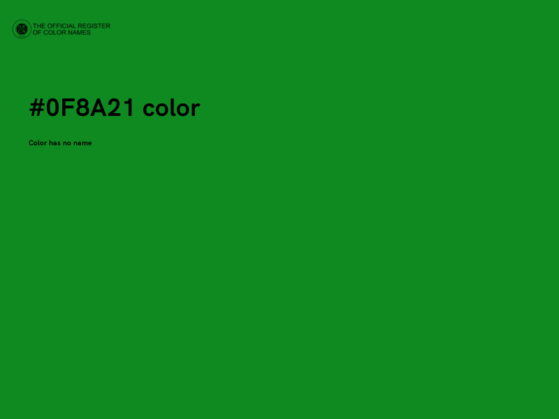 #0F8A21 color image