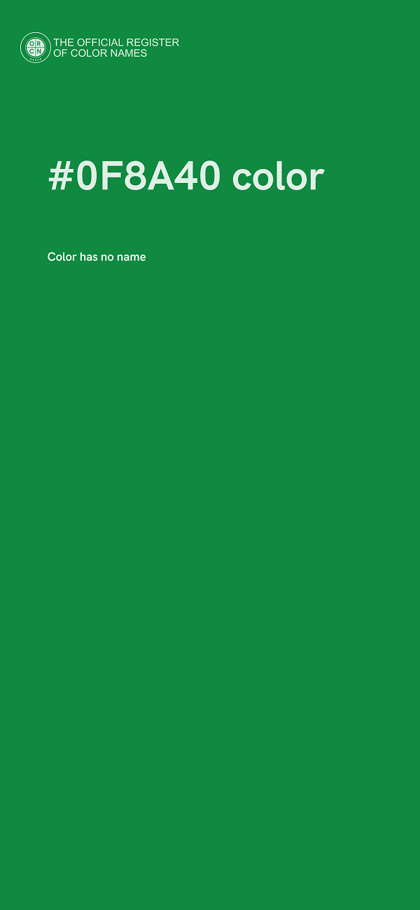 #0F8A40 color image